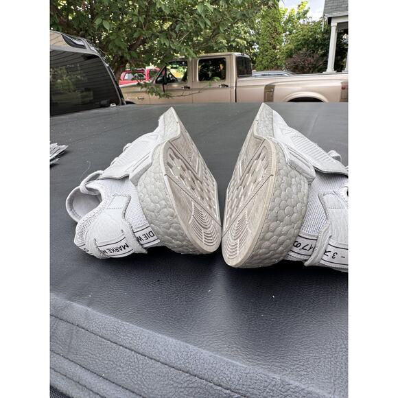 Adidas NMD XR1 Shoes Mens Size 14 Gray White Boost Mesh Athletic Running BY9923 - Picture 10 of 12